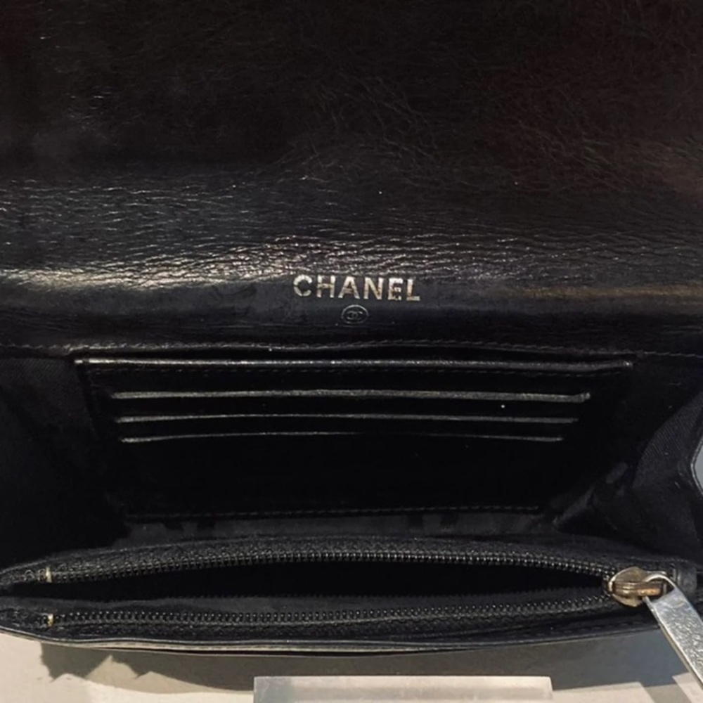 CHANEL Quilted Cambon Ligne Lambskin Leather Flap Wallet Black - Picture 6 of 16